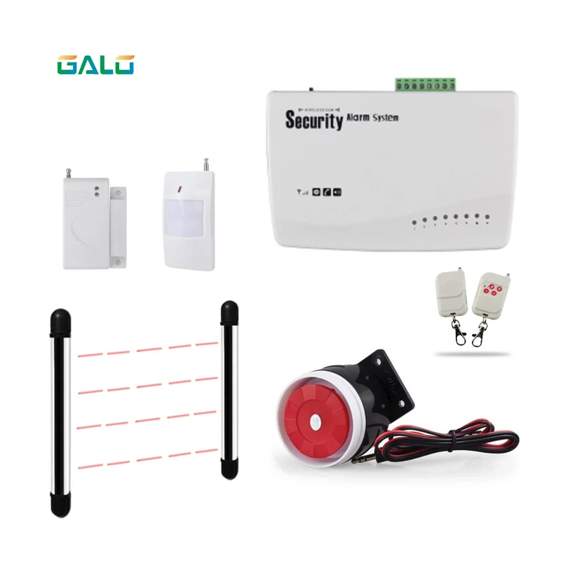 Home-front Wireless GSM Alarm System wired Wall protection Alarm Systems Security Home For fences or farms