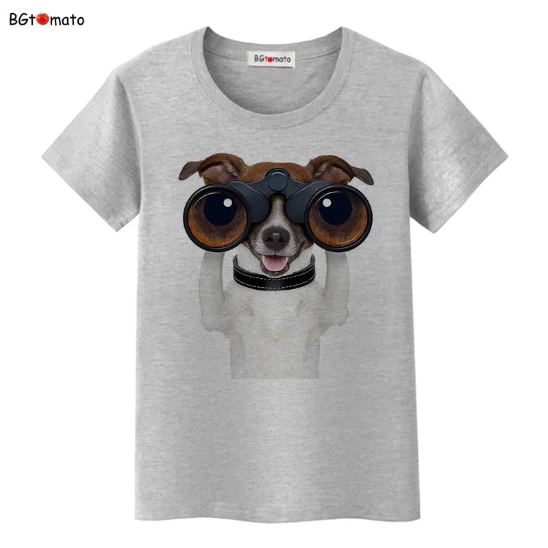 Футболка bgtomato Detective Dog для девушек и женщин забавная Милая брендовая качественная