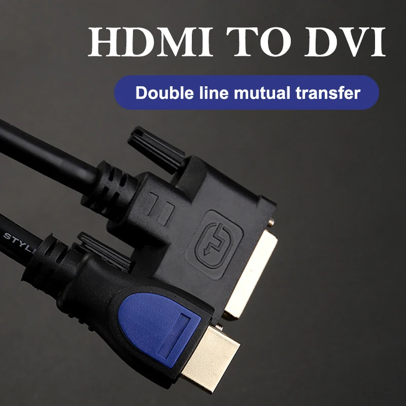 HDMI дви Кабель Штекерный 24+ 1 DVI-D адаптер видео кабель высокоскоростной позолоченный 1080P xbox HDTV dvd-проектор 1,5 м провод