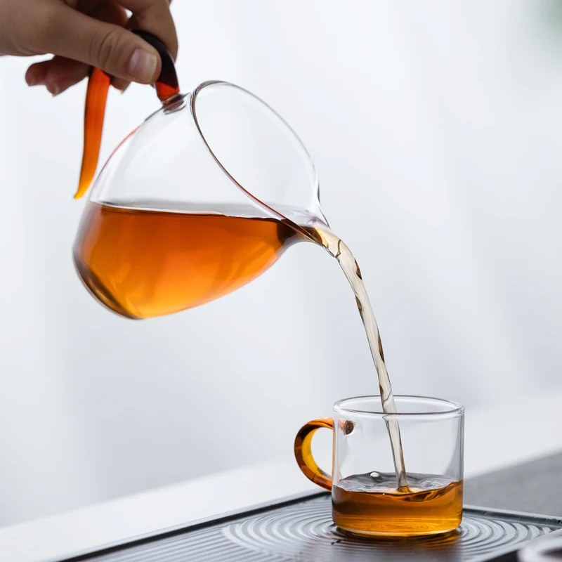 Стеклянный чайный кувшин TANGPIN chahai gongdaobei, стеклянные чайные аксессуары, посуда для напитков 335 мл