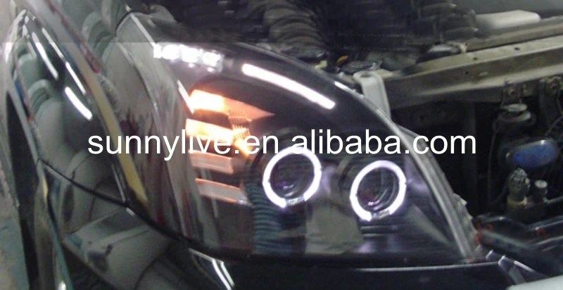 Передняя фара для TOYOTA FJ120 LC120 Prado 2700/4000 2003-2009 год светодиодный фонарь черный корпус