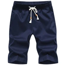 Шорты мужские повседневные пляжные шорты мужские качественные шорты с эластичной резинкой на талии модные брендовые пляжные шорты Новинка Горячая Распродажа Большие размеры