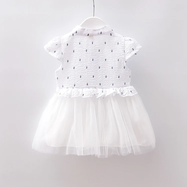 Летняя одежда для маленьких девочек; одежда; платье с короткими рукавами для новорожденных; Одежда для маленьких девочек; платье-пачка принцессы для дня рождения