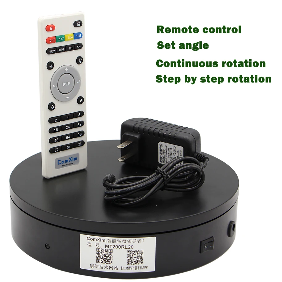 Intelligent Photography Turntable for 360 Photography,Speed&Direction controlled, various Rotation Modes intelligent electric turntable for 360 photography speed
