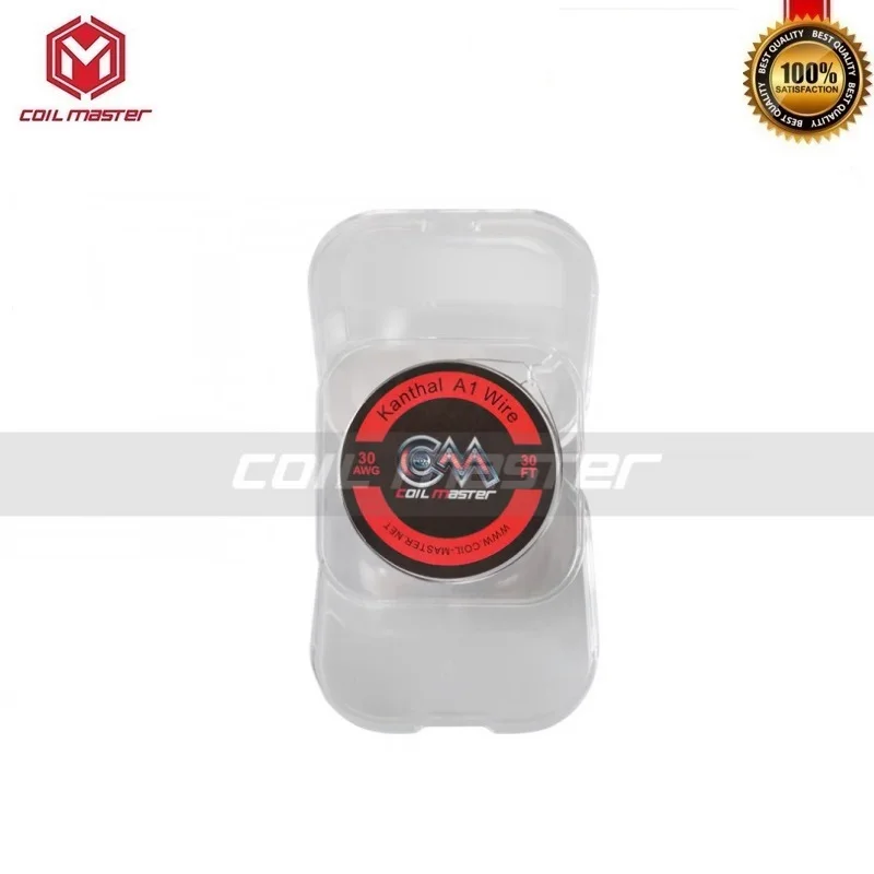 Оригинальная катушка Master SS316L 22/24/26/28/30ga CoilMaster A1 проволока 30 футов восстановленная