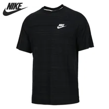 Новое поступление NIKE NSW мне AV15 TOP SS вязать Для мужчин футболки с коротким рукавом спортивная