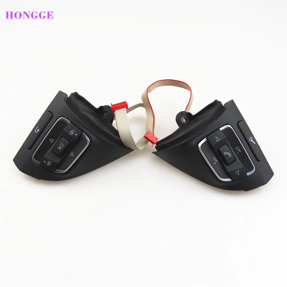 

HONGGE 1 Pair Multifunction Steering Wheel Button For VW Jetta Golf MK6 Tiguan Touran CC Caddy Sharan 5C0 959 538 B 5C0 959 537A