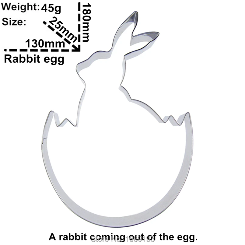 Кролик был рожден из яичной скорлупы, ремесленные торты, декоративные резаки, гигантские формы для выпечки печенья, прямые продажи