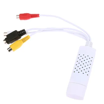 

USB 2.0 Converter Audio Video Capture Card Grabber Adapter Converter Cable With Stereo Audio RCA Input for Win XP 7 8 10