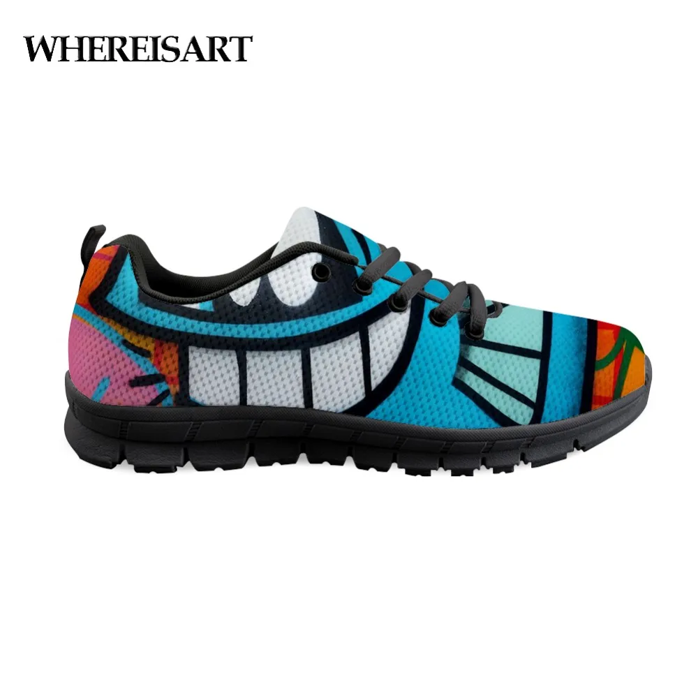 

WHEREISART Newest Men's Shoes Casual Shoes Fashion Cushioning Light Sneakers Spring Cool Graffiti Painting Teenger Mens Shoes