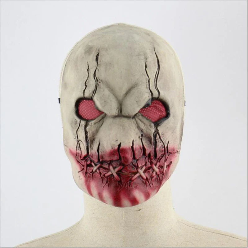 

Scary Latex Halloween Mask Blood Mouth Zombie Cosplay Full Face Horror Masquerade Adult Funny Ghost Mask Party Props Supplies