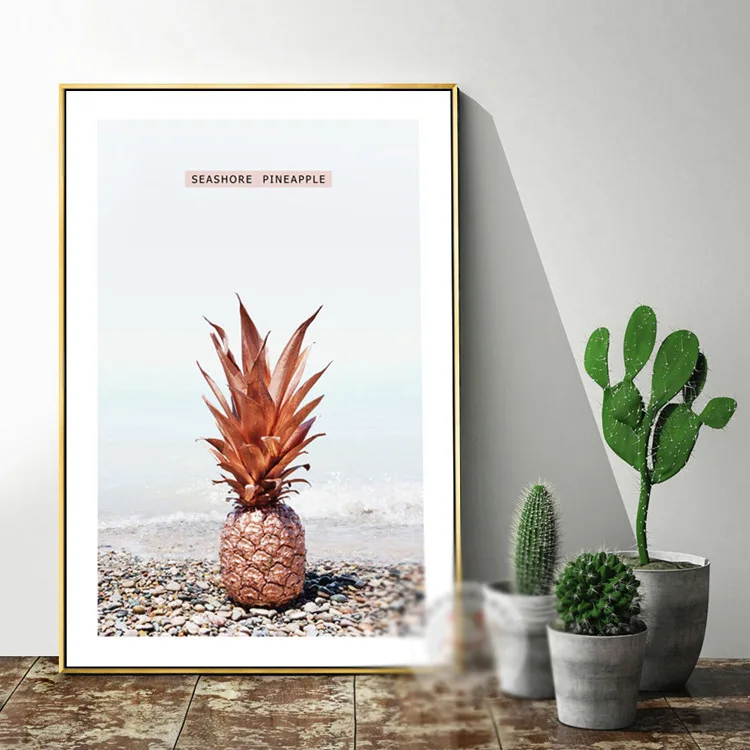 Red Romantic Flamingo Landscape Nordic Canvas Painting Poster Wall Art Pictures Life For Living Room Picture Cactus Unframed