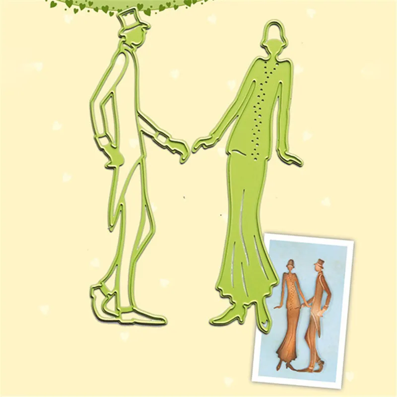 

YaMinSanNiO Couple Dies Metal Cutting Dies New for Card Making Scrapbooking Cuts Card Making Craft Embossing Stencil Die Cut