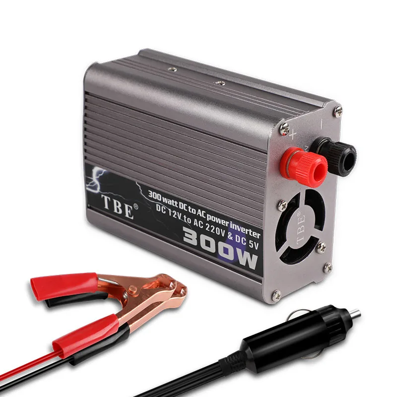 

300W Modified Sine Wave Car Inverter DC 12V to AC 220V Cigarette Light Power Converter Auto Charger Peak Power600W