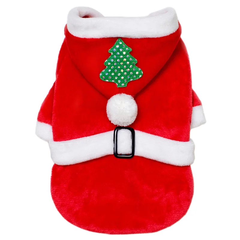 

Christmas Pet Dog Coat Jacket Winter Warm Dog Clothes for Small Dogs Soft Fleece Chihuahua French Bulldog Clothing Puppy Costume