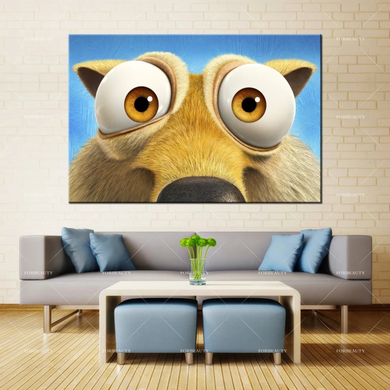 

Forbeauty Canvas Painting Wall Art scrat_ice_age_collision_course Spray Printing Waterproof Ink Home Decor