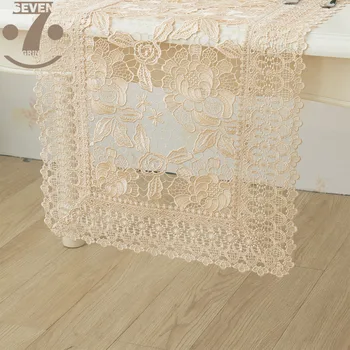 

Free Shipping Home Decorative Dining Banquet Hollow Out Embroidered Table Runner