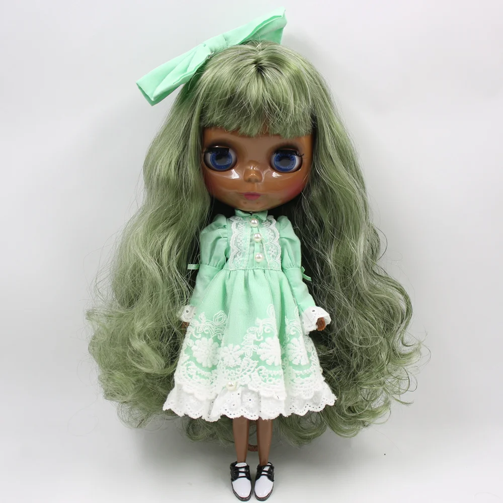 Кукла на заказ ICY DBS Blyth No.BL4299/9084 зеленая с серебряными волосами 1/6 bjd аниме ob24|Куклы|