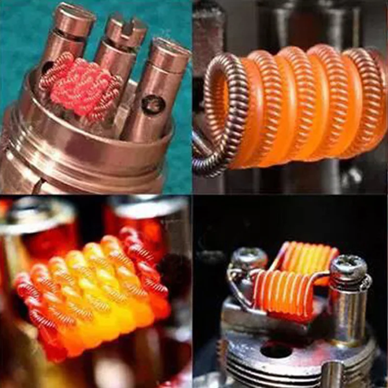Nigel 48PS Vape Coil Prebuilt Coils 8 In 1 Coil Set with 10 Pcs Cottons Heating Resistance Wire for DIY RDA RTA Atomizer Nigel 48PS Vape Coil Prebuilt Coils 8 In 1 Coil Set with 10 Pcs Cottons Heating Resistance Wire for DIY RDA RTA Atomizer