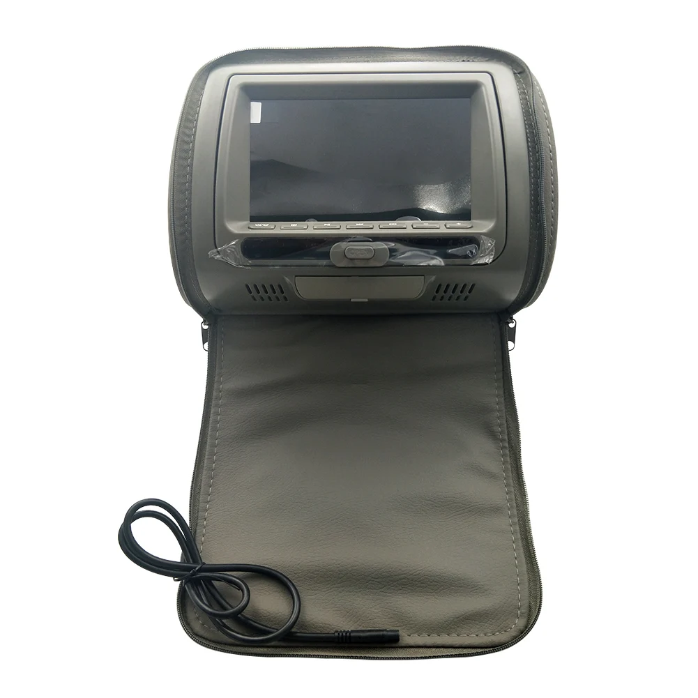 

7 Inch Speaker Multifunction HD Adjustable LCD Screen Infrared USB Game Monitor DVD Player Car Headrest Video Zipper Cover