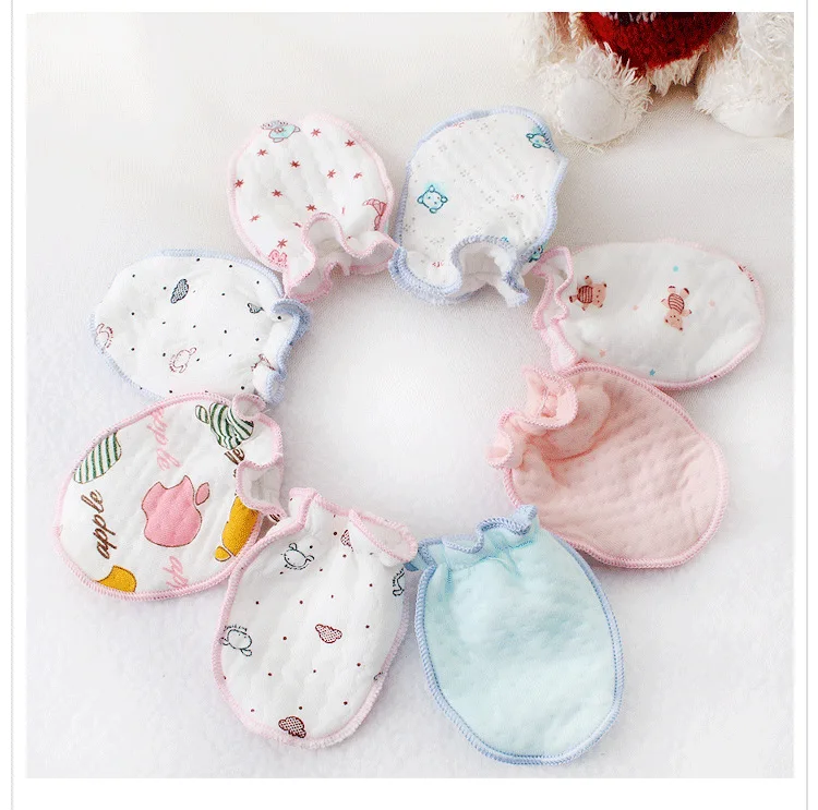 Newborn Baby Mittens Cute Baby Scratch Mittens,Infant Baby Gloves,0 6