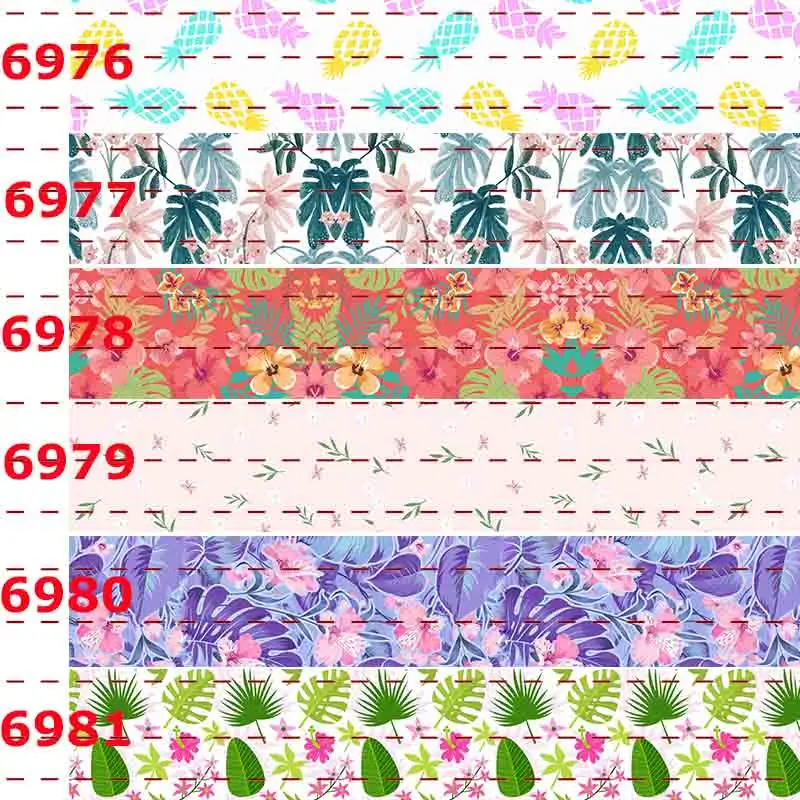 

10yards -different sizes -colorful flowers Grosgrain ribbon DIY handmade