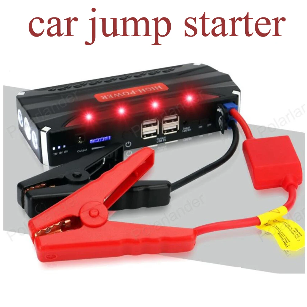 For Petrol and Diesel 12V portable 68800mAh mini jump starter red car