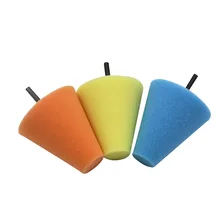 4 шт. Губка Полировка Шлифовка конус мягкая пилка коврик для ступицы колеса автомобиля угловой YAN88