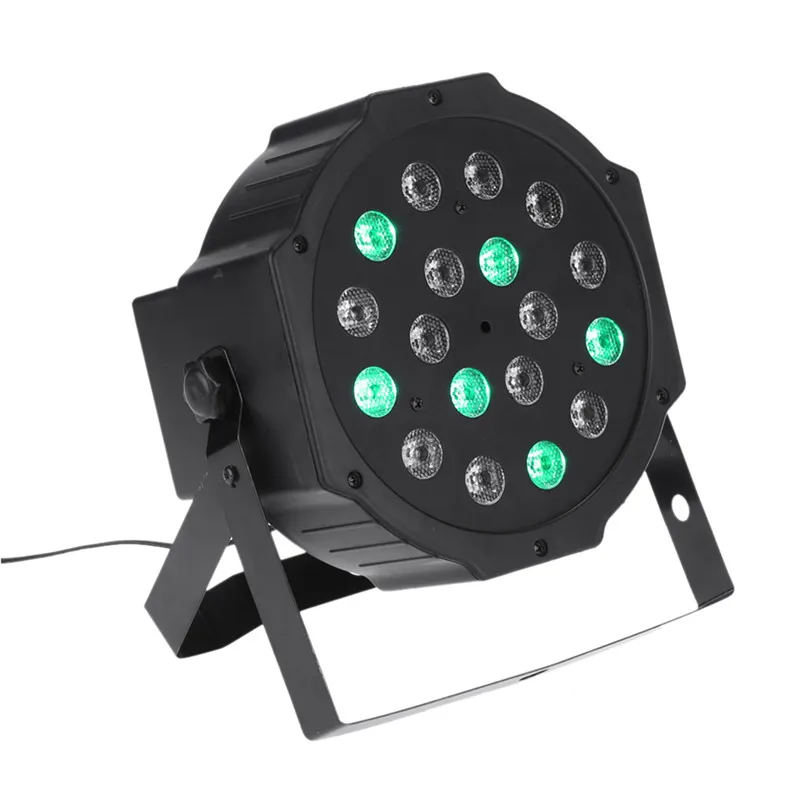 

POTENCO New 18 RGB PAR DMX LED Stage Lighting Effect DMX512 Professional Stage LED Lighting Specially For Disco Party KTV