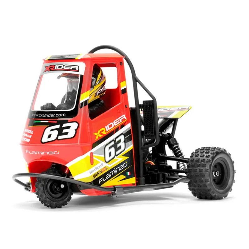 Red X-Rider Фламинго 1/8 2,4 г 2WD ру автомобиль Электрический трехколесный велосипед RTR модель 2 в 1 ESC Высокоскоростной RC автомобиль открытый автомобиль игрушки - Цвет: Red