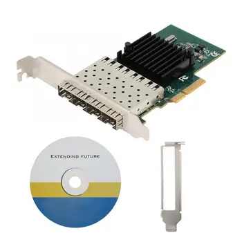 

10/100/1000Mbps SE-LGI350A-4FB PCI-E X4 4-Port Gigabit Fiber Server Adapter Ethernet Network Card