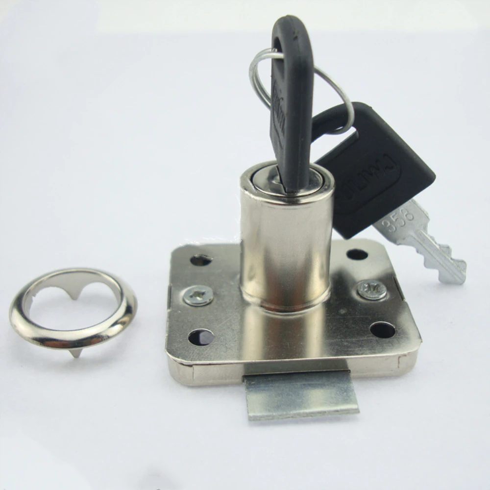 

1Pc 16mm Cylinder Sliver Tone Deadbolt Drawer Lock For Cabinet Cupboard Lock High Quality Useful Drawer Lock With 2 Keys