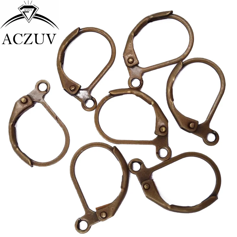 Wholesale 1000pcs 10x15mm Antique Bronze Metal Tone French Leverback