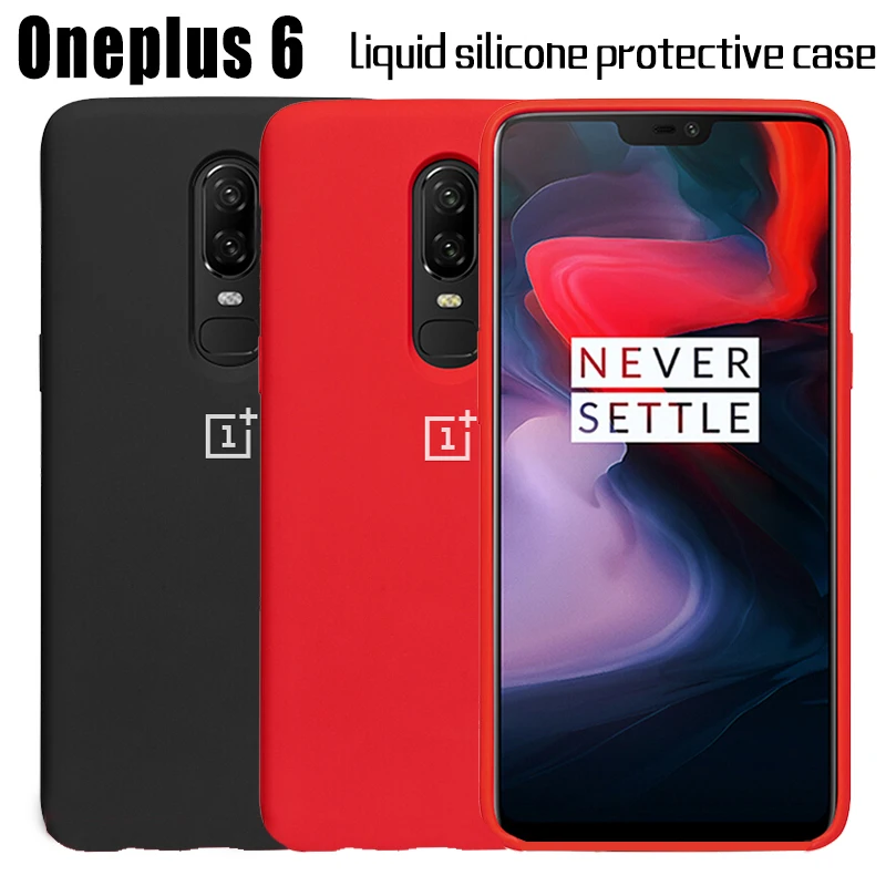 Oneplus caso 6 caso de estado líquido de silicona suave caso 6 Plus caso TPU Multicolor completa proteger Oneplus 6 atrás cubierta de la Funda