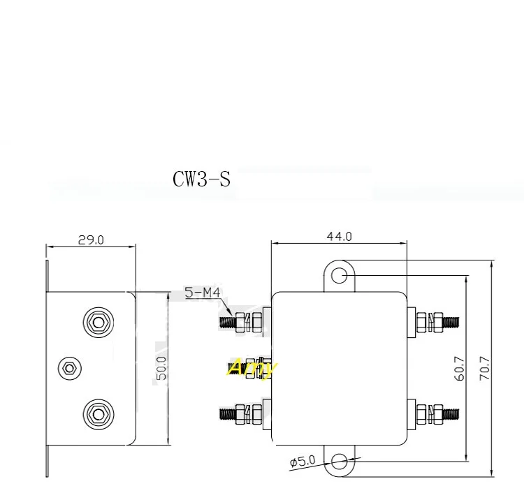 Мощность EMI фильтр CW3 10A 20A S AC 220 В помехи однофазной очистки