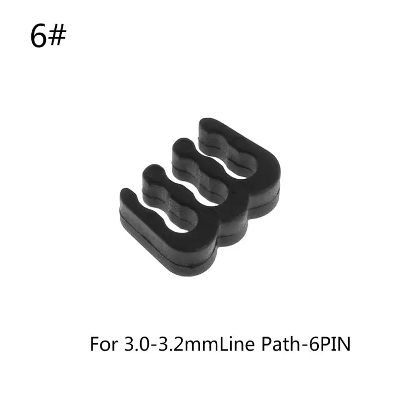 1pc PP Cable Comb /Clamp /Clip /Dresser For 3.0-3.2 mm Cables Black 6/8/24 Pin Computer Cable Comb Black