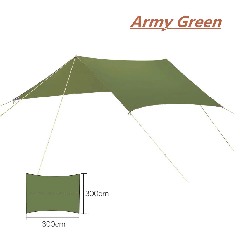 Ultralight Portable Hammock Awning Outdoor Camping Large Hang Tent Wear-resisting Folding UV Proof Waterproof Multi-functional 