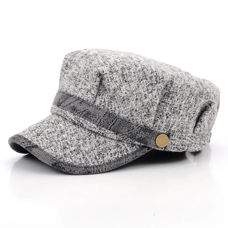 mens wool peaked hat