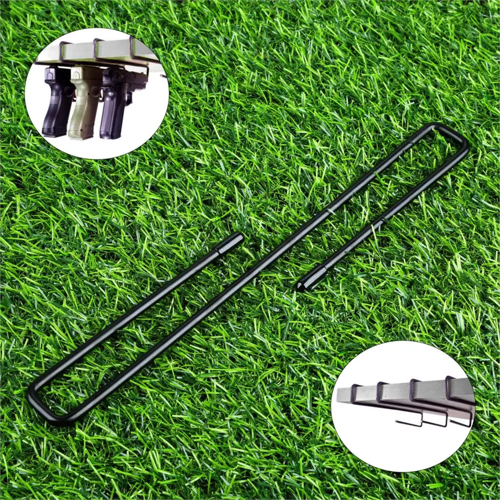 1 Pc Tactical 22 Caliber Hold Gun Hanger Handgun Hangers Solution Accessories Pistol Storage Safe Under Shelf Wall Organizer