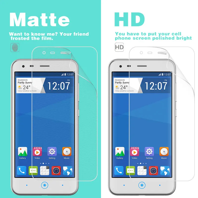 Передняя ЖК HD прозрачный глянцевый пленка для ZTE Blade S6 Lux 5 с антибликовым