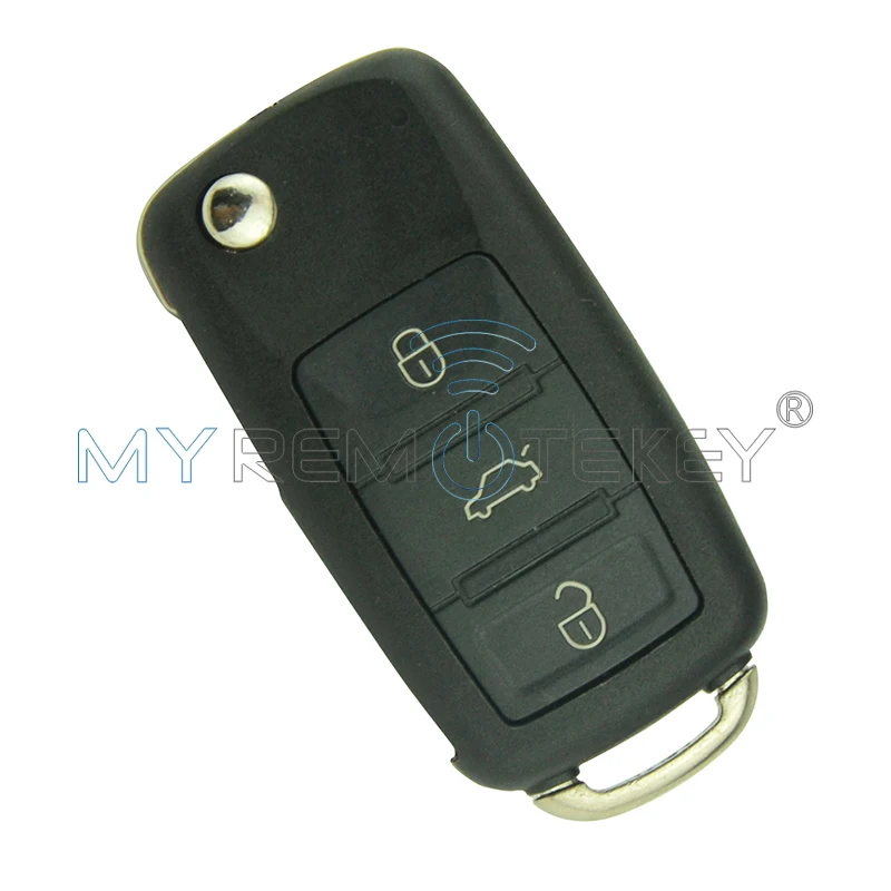 Remtekey 5 шт. 300 959 753AA для VW Touareg 2004 2005 2006 2007 2008 2009 2010 2011 300959753AA HU66 3 кнопки 434 МГц remtekey