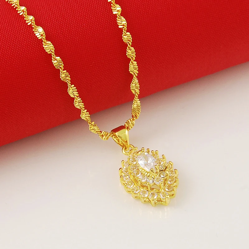 Buy Charming 24k Jewelry Women Accessories 24K Yellow Gold Plating Pendants