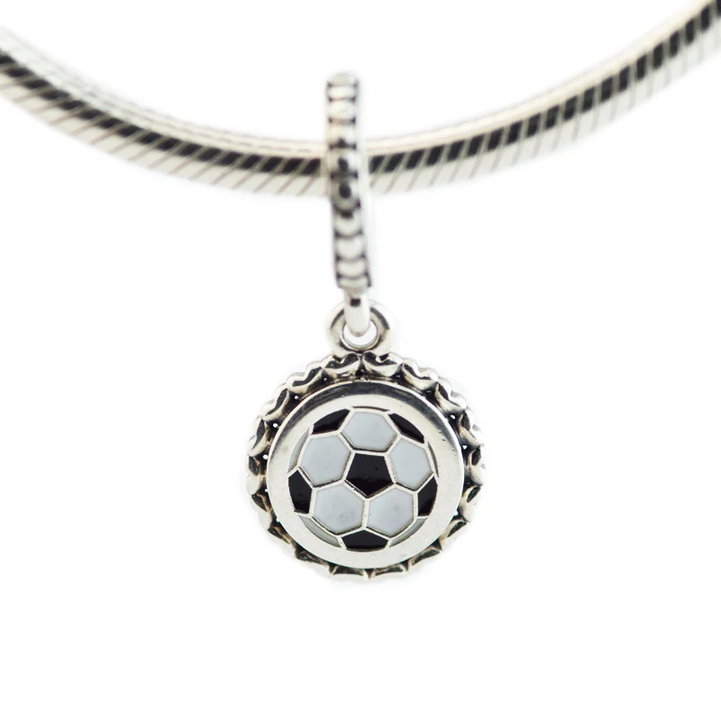 

Fits Pandora Bracelet 925 Sterling Silver Soccer Dangle Charms Beads for Jewelry Making Original Charm Women Gift kralen