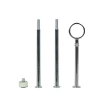 100 шт./партия, подставка для торта, металлическая ручка, 3 уровня, форма кольца, торта, Центральная ручка