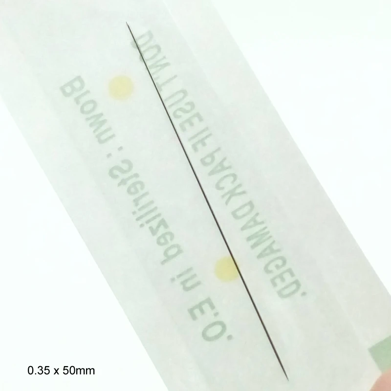 500pcs1RL одноразовые иглы татуировки для бровей 0 35x50 мм R1 перманентного макияжа