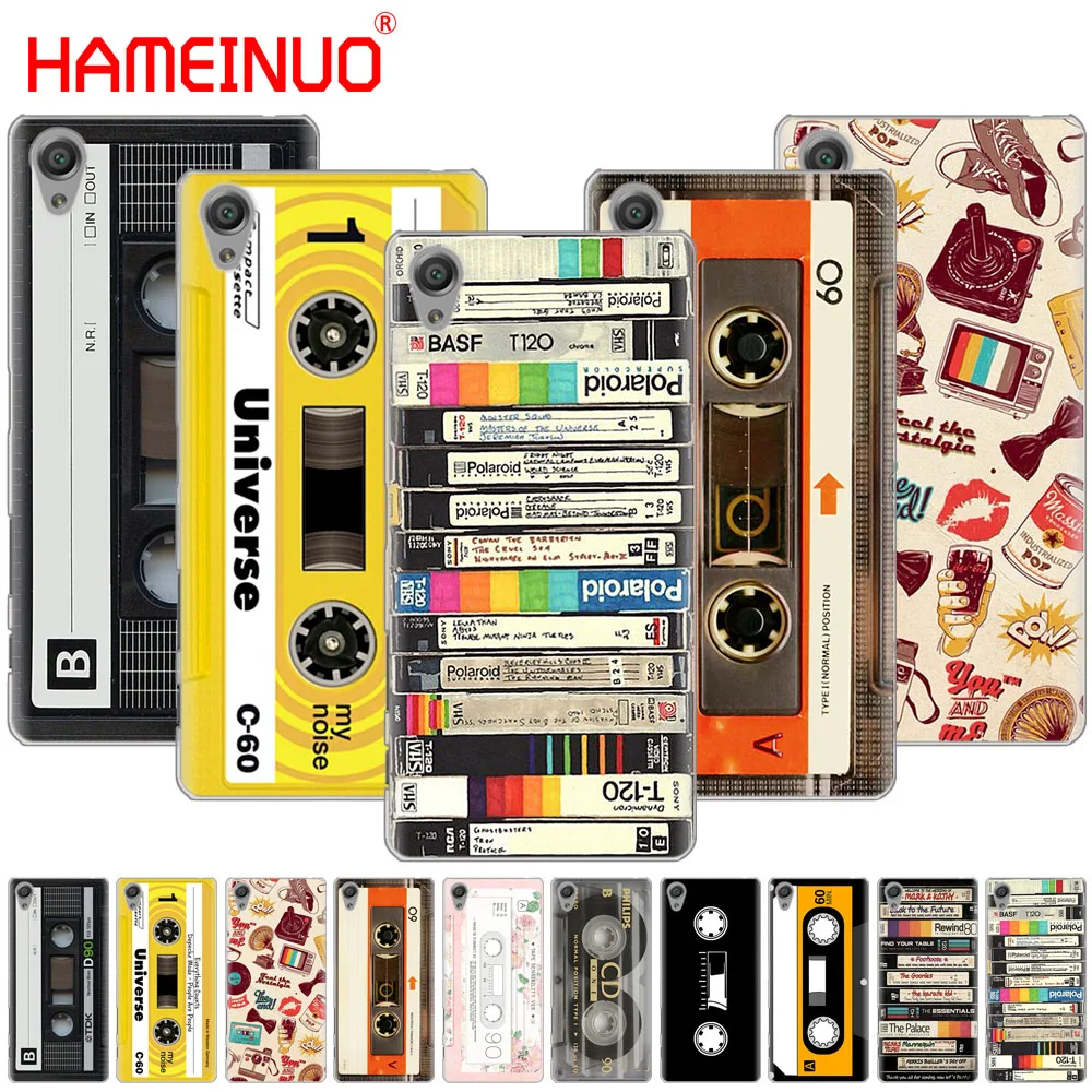 

RETRO CLASSIC CASSETTE Unique Design Cover phone Case for sony xperia C6 XA1 XA2 XA ULTRA X XP L1 L2 X XZ1 compact XR/XZ PREMIUM