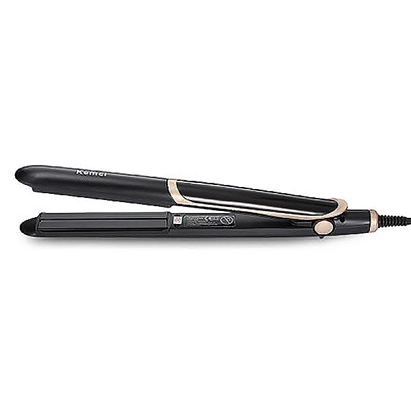 Black Kemei KM-2219 керамический утюжок для выпрямления волос плоская завивка выпрямитель для волос Электрический Утюги термостатическое покрытие инструмент для укладки - Цвет: Black