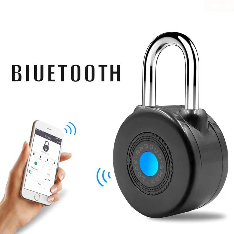 HFSECURITY Smart Mini Bluetooth Padlock Anti Theft Alarm Lock Wireless