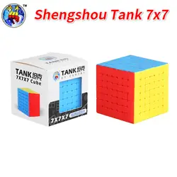 Новый Shengshou бак 7x7x7Layer магический куб без наклеек развивающие игрушки magico Cubo для начинающих игрушки для мальчиков