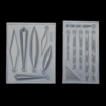 

Wholesale DIY Earring Necklace Bar Pendant Silicone Mold Epoxy Resin Molds Jewelry Tools